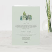 Programme Livret de mariage Paysage d'hiver à feuilles persi (Dos)