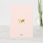 Programme Livret de Messe de Mariage Rose Pâle Or (Dos)