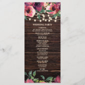 Programme Lumières de Chaîne Rustiques Fleurs Mariage Bourgo (Dos)