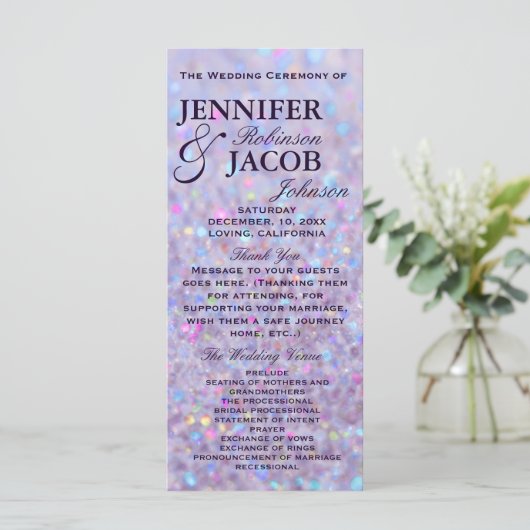 Programme Lumières Lavender Pastel Bokeh (Debout devant)