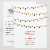 Programme Lumières Modernes à Fils, Mariage Rouge & Or (Devant / Derrière)