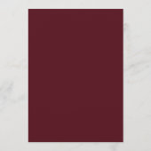 Programme Luxury Burgundy and Gold Floral Wedding Program (Dos)