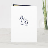 Programme Luxury stylish modern navy blue gold Program (Dos)