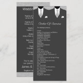 Programme M. et M. Suit et Cravate Grey Service Order (Devant / Derrière)