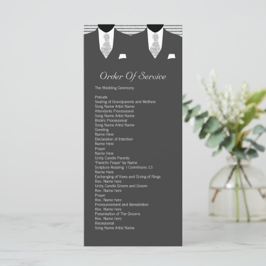 Programme M. et M. Suit et Cravate Grey Service Order (Debout devant)