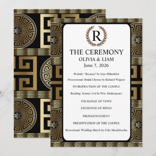 Programme M. et Mme Formel Classique Grec Clé de Vie (Devant / Derrière)