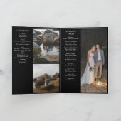 Programme Magazine Editorial Photos Mariage Ordre de service (Intérieur)