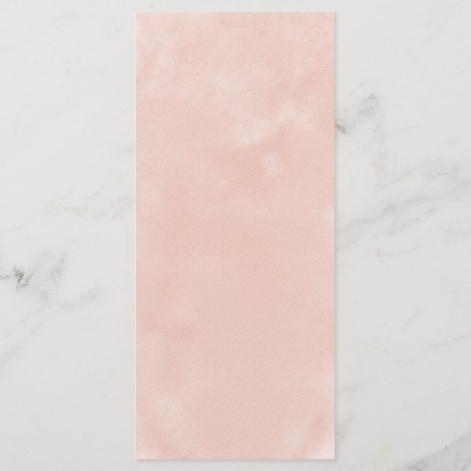 Programme Magnifique Blush & Navy Flowers Mariage (Dos)