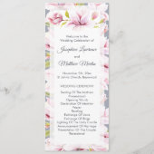Programme Magnolia Charm Floral Mariage Cérémonie (Devant)
