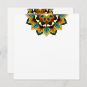 Programme Mandala Motif 2002 en jaune et bronzette (Devant / Derrière)