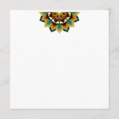 Programme Mandala Motif 2002 en jaune et bronzette (Dos)