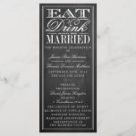 Programme Manger, boire et être marié Chalkboard Mariage<br><div class="desc">Mangez,  Buvez & Soyez Marié Chalkboard programmes de mariage.</div>