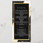 Programme Marbre doré bandes typographie noir (Dos)