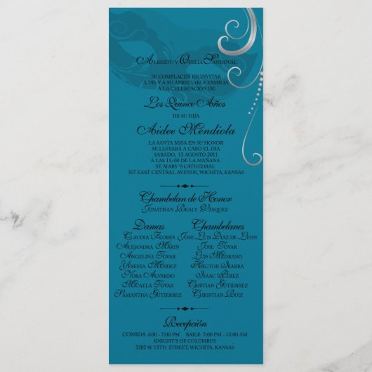 Programme Mardi Gras (Dos)