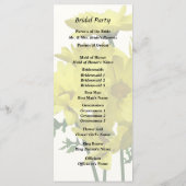 Programme Marguerites jaunes (Dos)