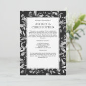 Programme Mariage à la frontière florale rustique classique (Debout devant)