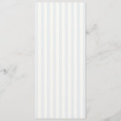 Programme Mariage à monogramme rayé bleu et sauge (Dos)