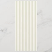 Programme Mariage à monogramme rayé vert sauge (Dos)