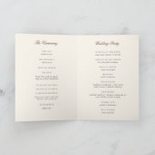 Programme Mariage à rayure fine en écriture classique Bourgo (Intérieur)