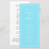 Programme Mariage Absolu Classique Aqua Clair (Devant / Derrière)