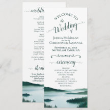 Mariage aquarelle rustique au lac de montagne pais