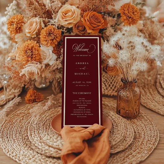 Programme Mariage Argent Vieilli Bourgogne Argent Et Or