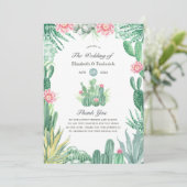 Programme Mariage aux succulentes aquarelles (Debout devant)