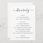 Programme Mariage / Bachelorette Party / Anniversaire (Devant / Derrière)