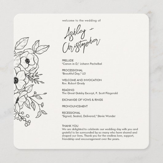 Programme Mariage blanc de lait végétal végétal minimal (Devant)