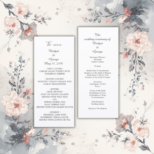 Programme mariage blanc élégant
