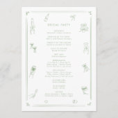 Programme Mariage blanc et vert sage (Dos)