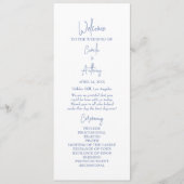 Programme Mariage bleu (Devant)