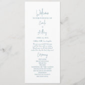 Programme Mariage bleu (Devant)