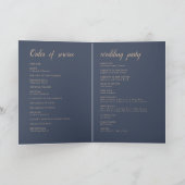 Programme Mariage bleu foncé (Intérieur)