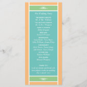 Programme Mariage - Bloc Moderne Pastel - Couleurs Tropicale (Dos)