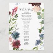 Programme Mariage botanique moderne de Bourgogne (Dos)