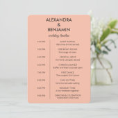 Programme Mariage Botanique Vintage | Élégant Mariage (Debout devant)