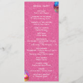 Programme Mariage Boule à Facettes Rose Pailletée Groovy Col (Dos)