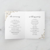 Programme Mariage campagnard Floral Boho Rustique Grange Boi (Intérieur)