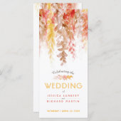 Programme Mariage cascade des vignes d'automne aquarelle (Devant / Derrière)