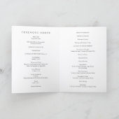 Programme Mariage Catholique Élégant Moderne Neutre (Intérieur)