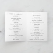 Programme Mariage Catholique Moderne Noir et Blanc Propre (Intérieur)
