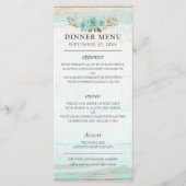 Programme Mariage Champêtre Chic avec Bois Rustique et Fleur (Devant)