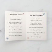 Programme Mariage Champêtre de Fleurs Sauvages Fantaisistes (Intérieur)