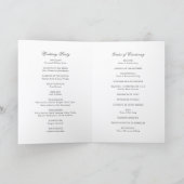 Programme Mariage Classique aux Frontières Noir et Blanc Int (Intérieur)