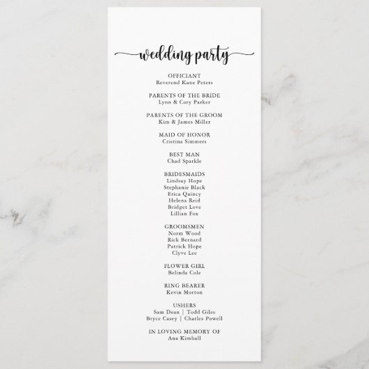 Programme Mariage classique de feuillage vert Eucalyptus (Dos)