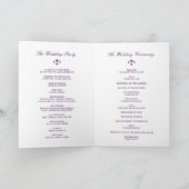 Programme Mariage classique et élégant Plum pourpre Ironwork (Intérieur)