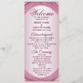 Programme Mariage d'accueil Dusty Rose Blush rose Cadre mode (Devant)