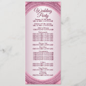 Programme Mariage d'accueil Dusty Rose Blush rose Cadre mode (Dos)