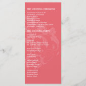 Programme mariage damassé - Honeysuckie Mariage ro (Dos)